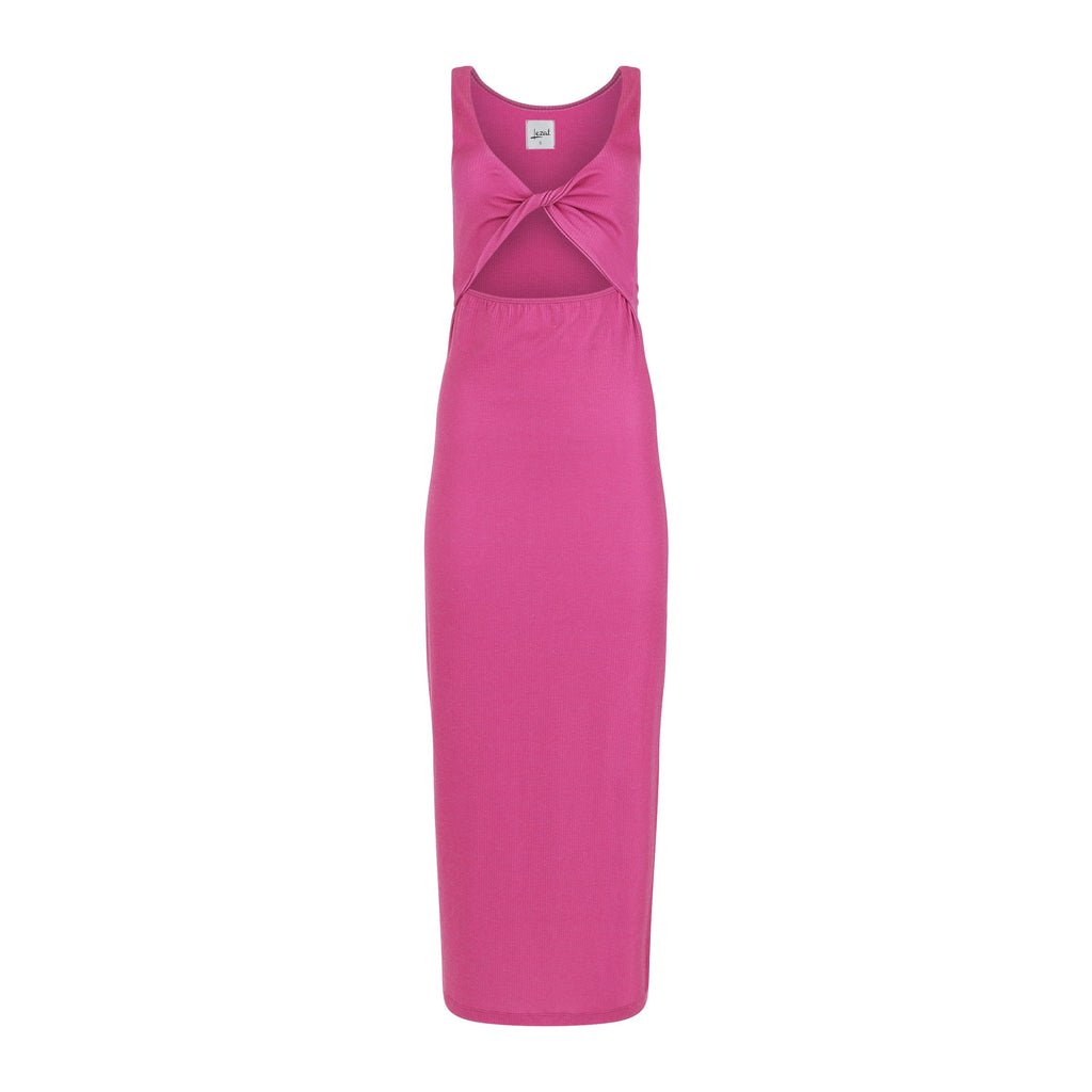 Krista Twist Dress - Pink Aster