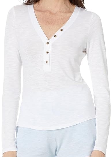 Monroe Organic Cotton Henley Long Sleeve