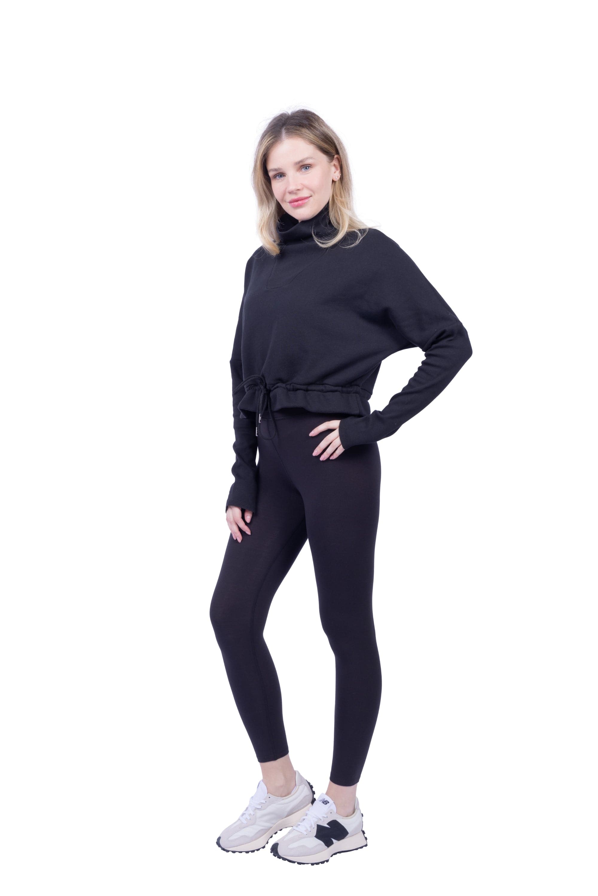 Britney Organic Cotton Roll-Neck Sweatshirt