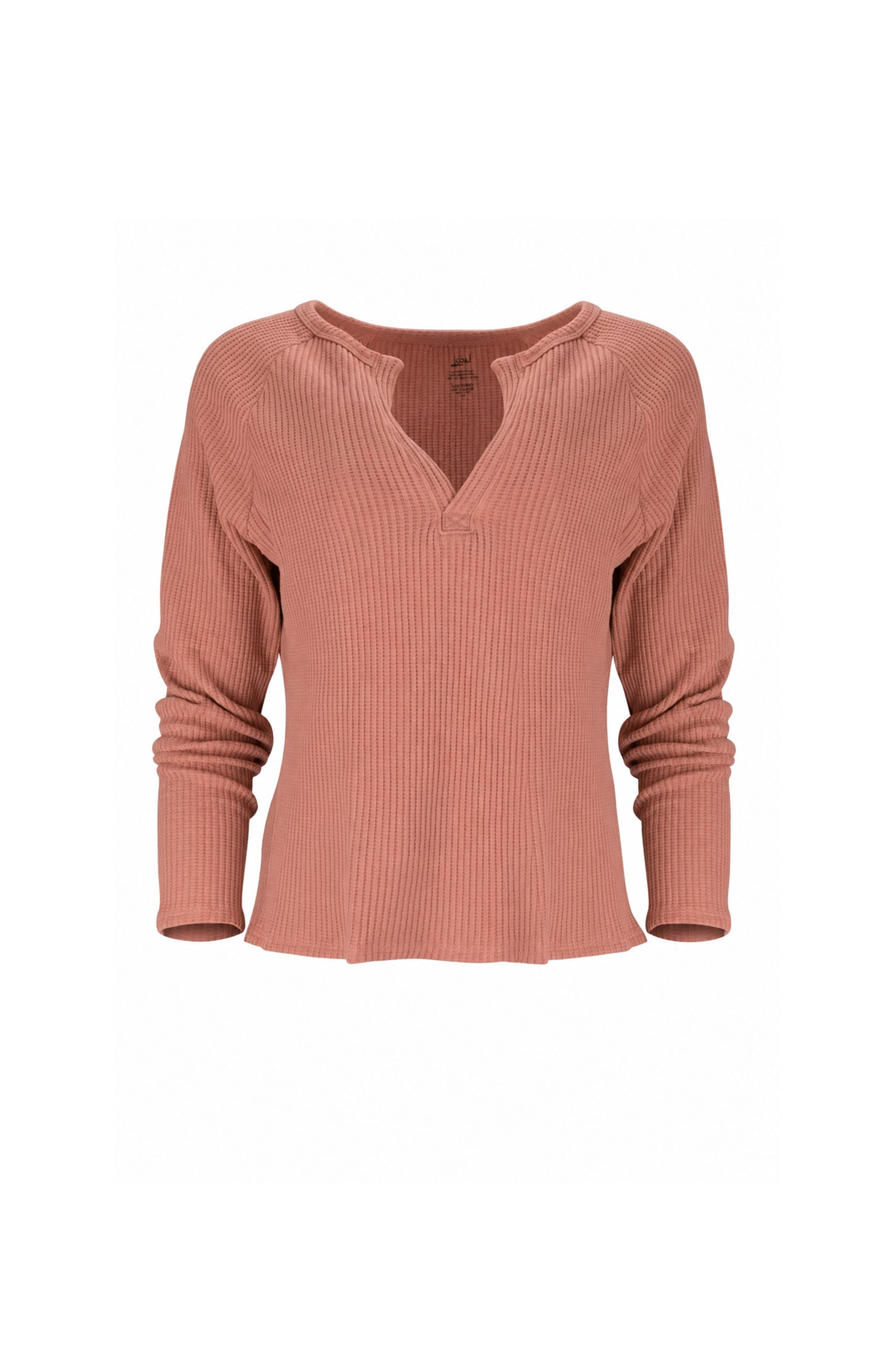 Jules Waffle Knit Organic Cotton V-Neck Pullover
